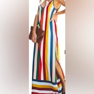 Sugar + Lips striped maxi dress